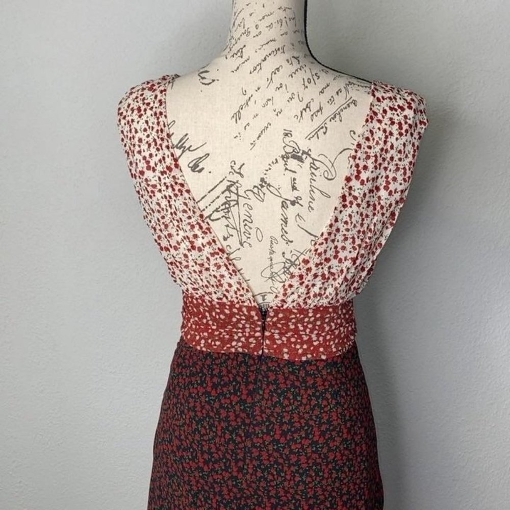 Express Emory Park Floral Midi Dress Size Small - Picture 6 of 11